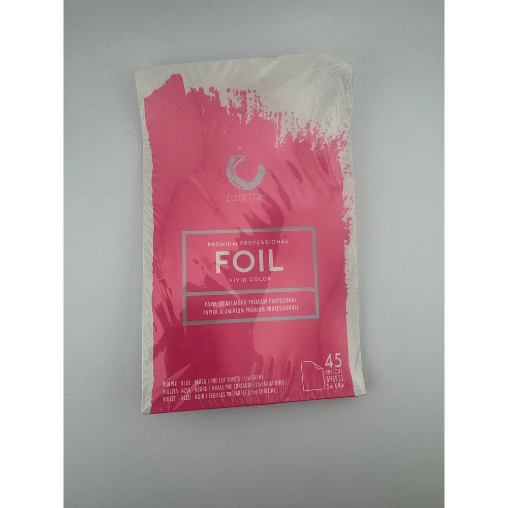 Colortrak Premium Professional‎ Foil Vivid Color 45 Pre-Cut Sheets 5x8 CTF45-PTB